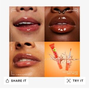 This is Juice Gloss Hydrating
Lip Gloss NYX GUAVA electrolytes vegan oil